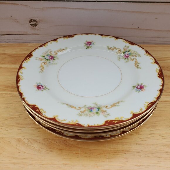Harmony House Wembley Fine China Bread Plates Floral Design 6" Set Of 4 Japan - Picture 6 of 6